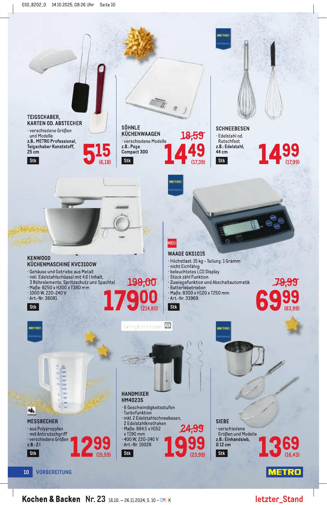 Metro Spezial flyer page