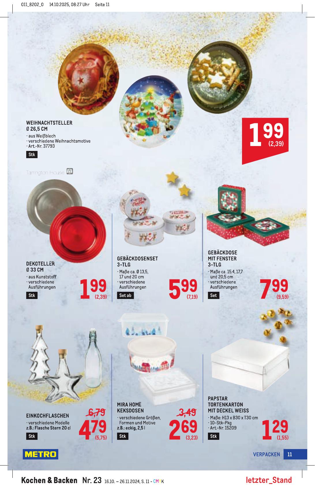 Metro Spezial flyer page