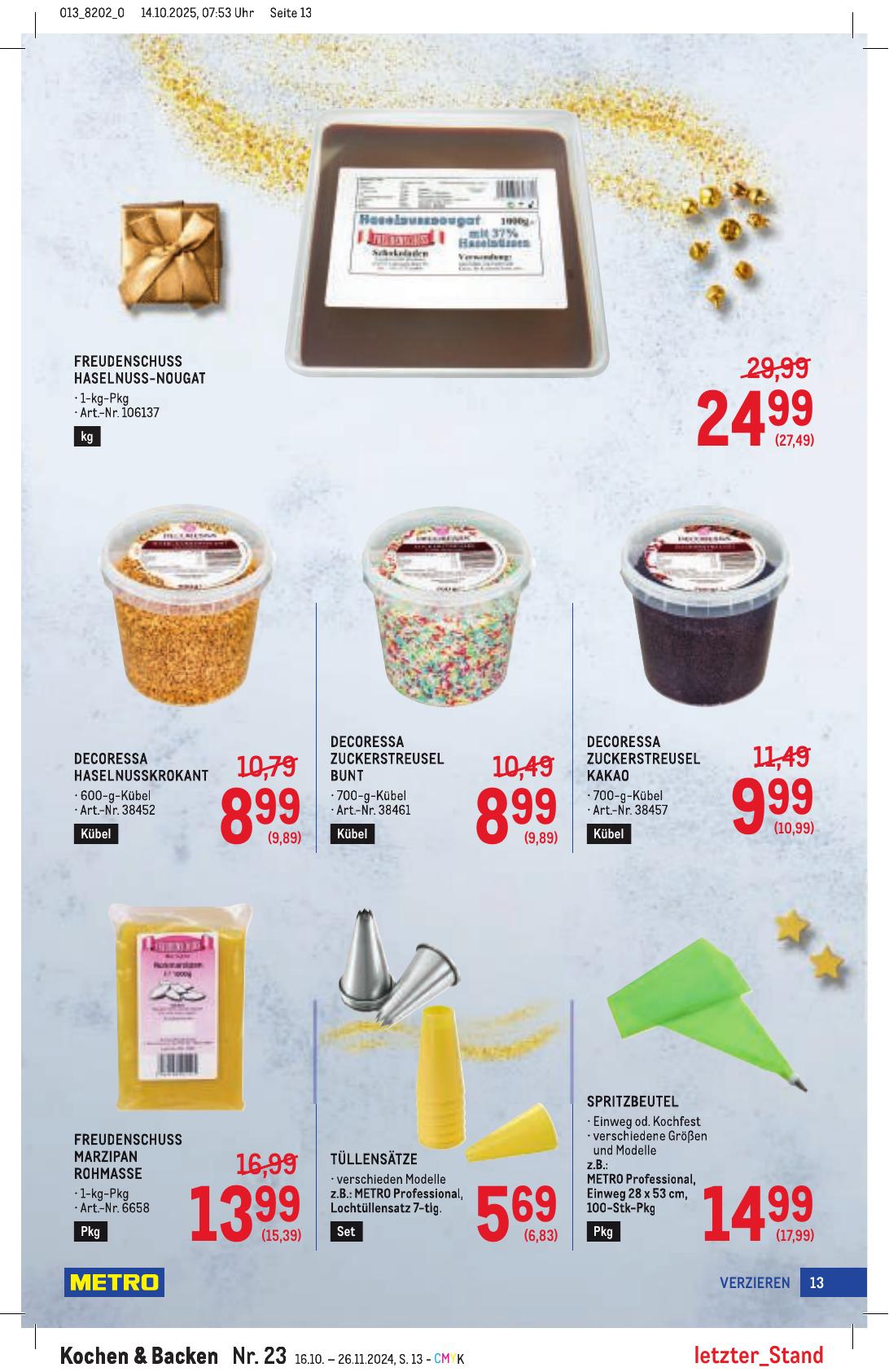 Metro Spezial flyer page