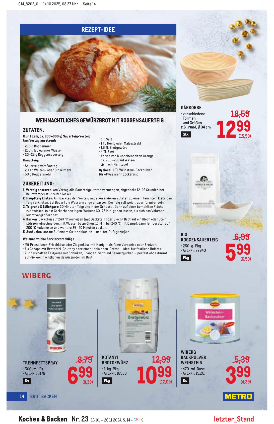 Metro Spezial flyer page