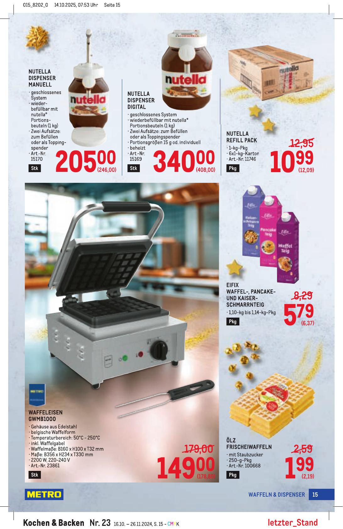 Metro Spezial flyer page