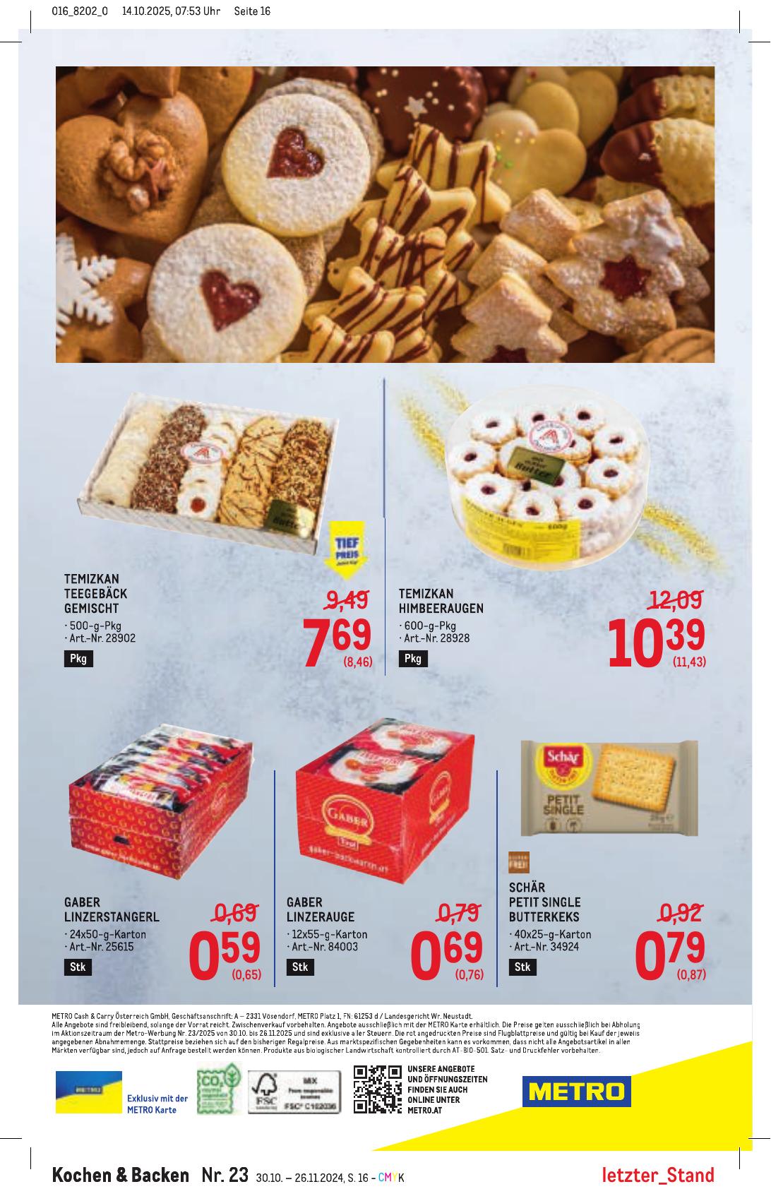 Metro Spezial flyer page