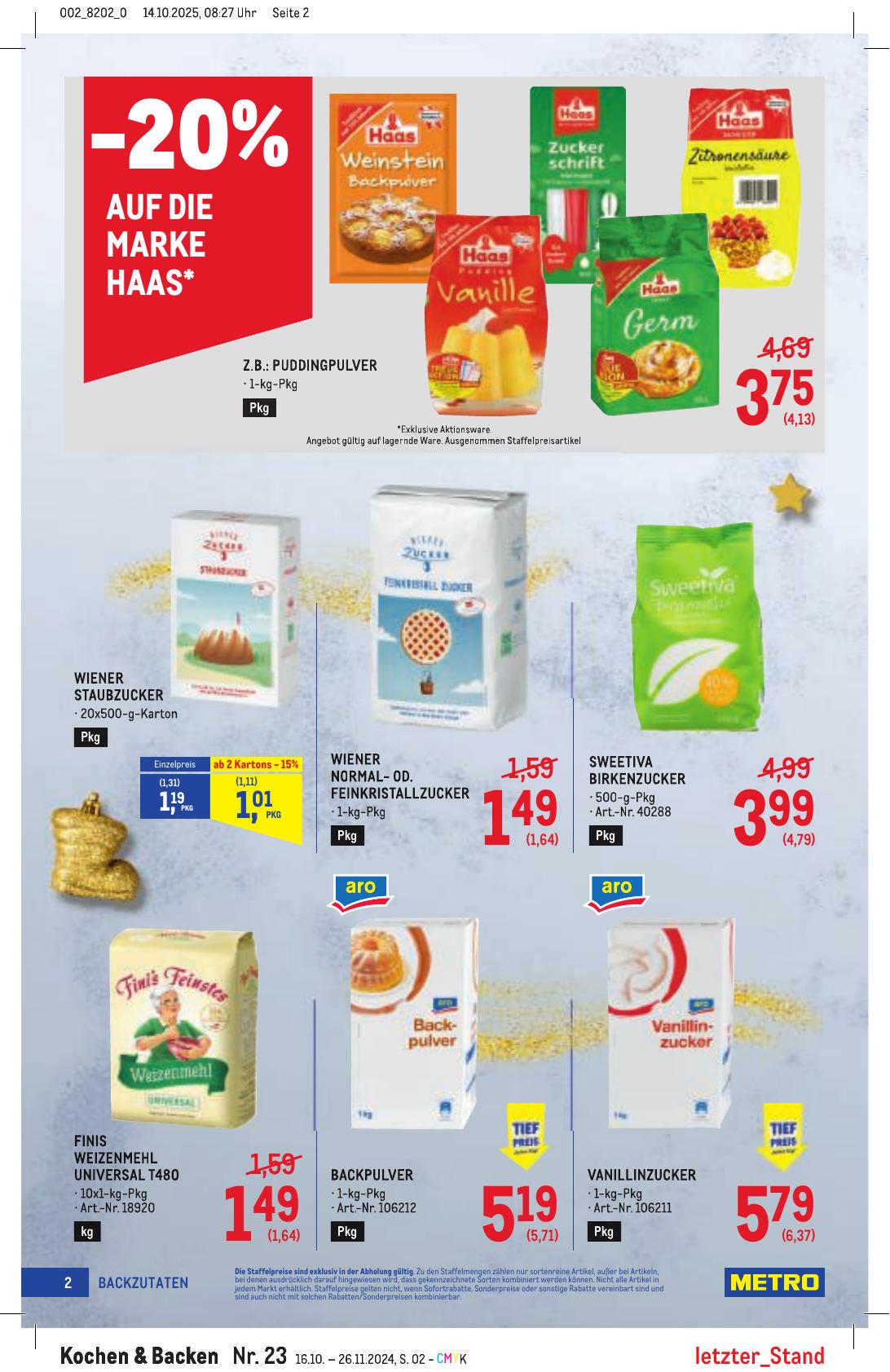 Metro Spezial flyer page