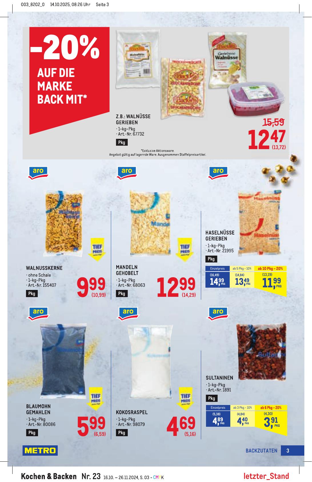 Metro Spezial flyer page