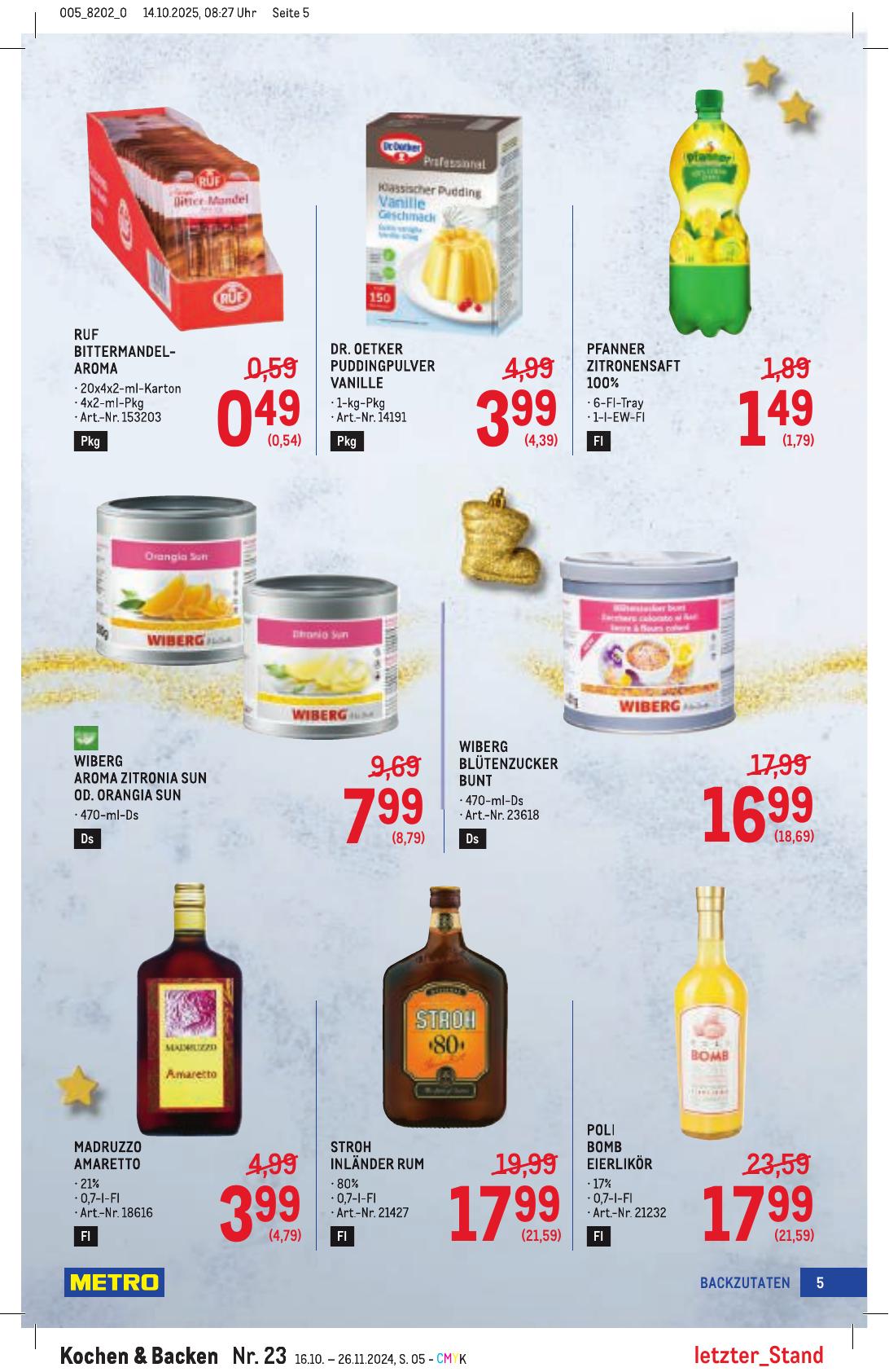 Metro Spezial flyer page