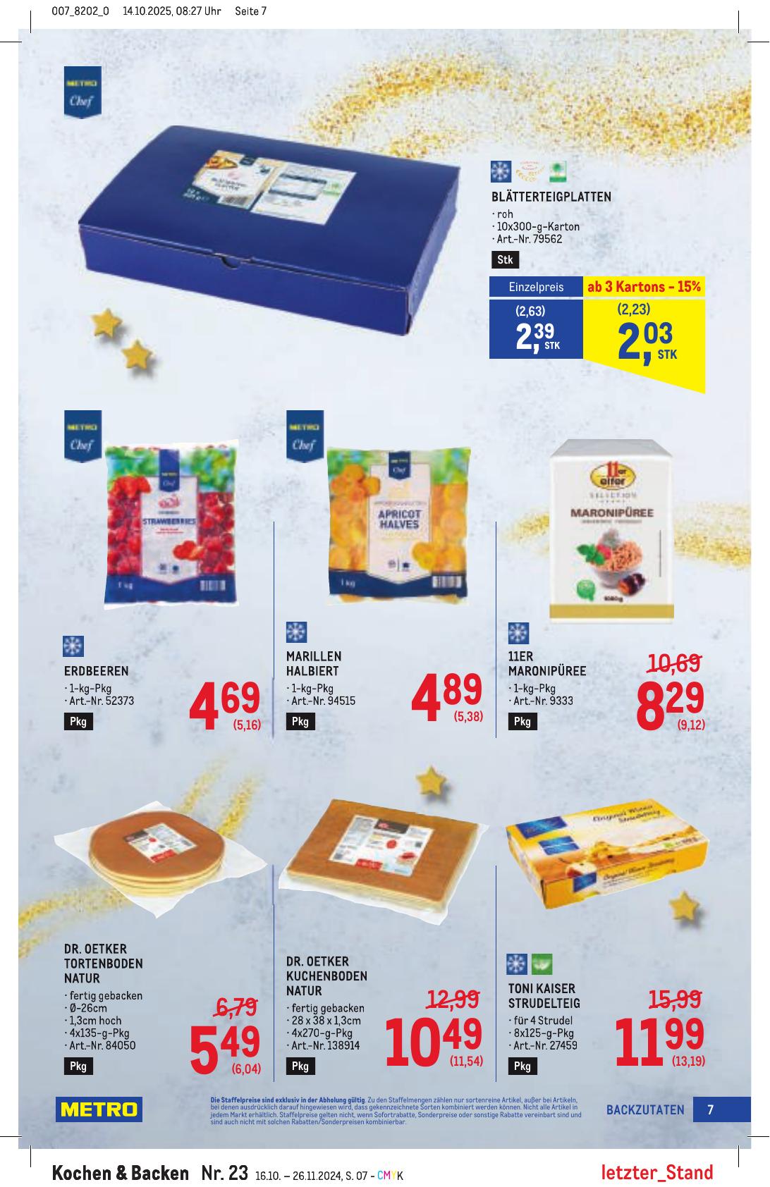 Metro Spezial flyer page