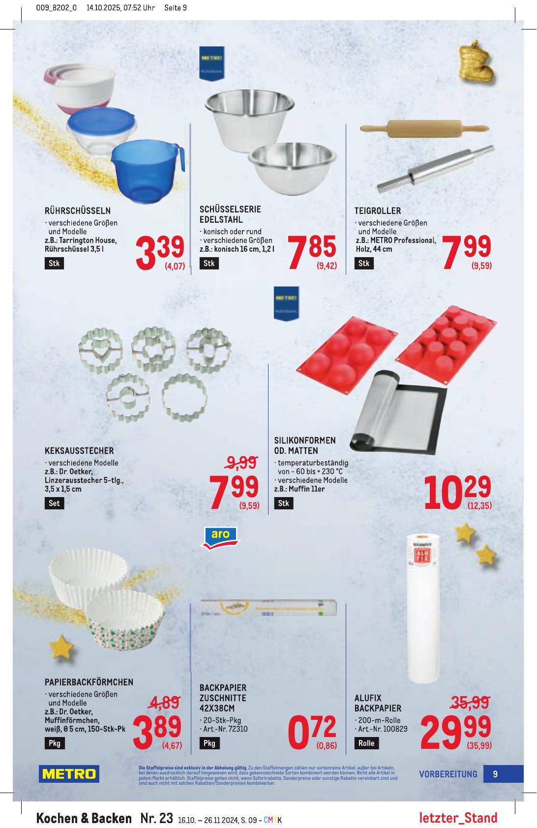 Metro Spezial flyer page