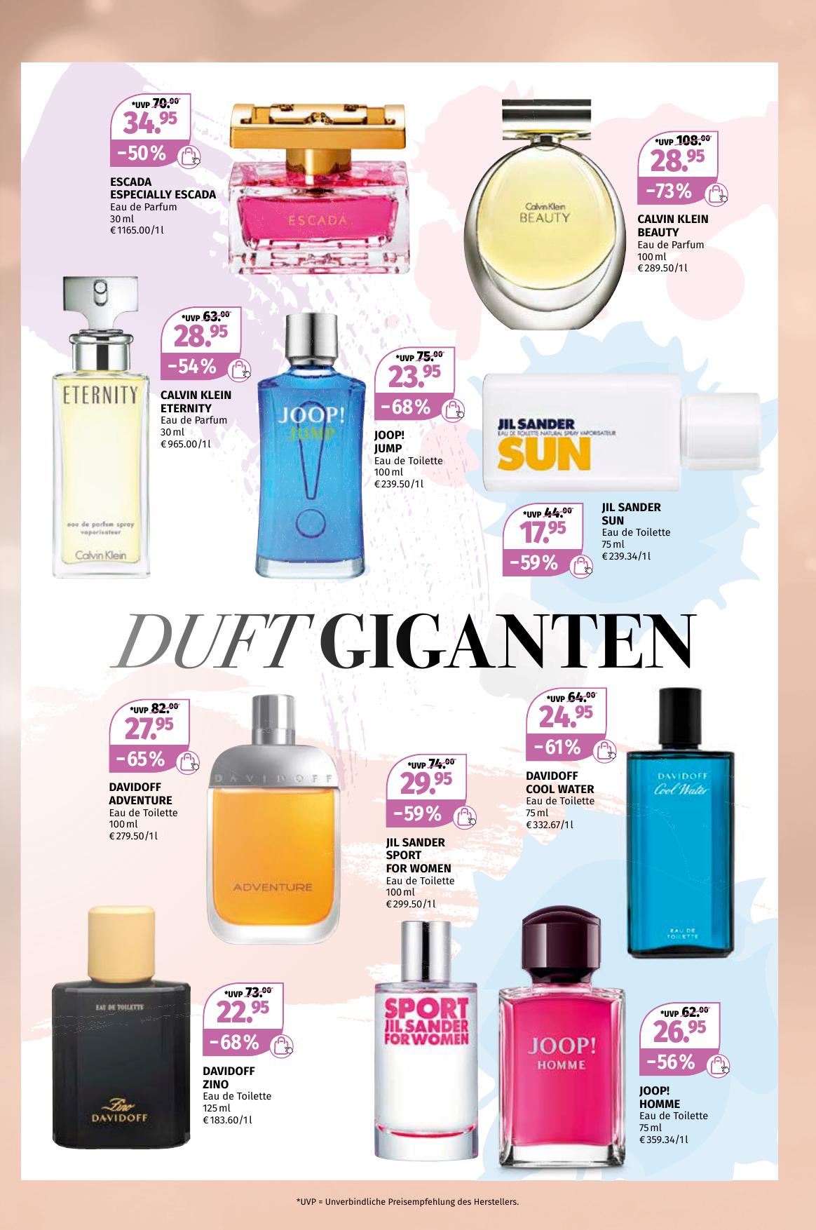 Müller Parfumerie flyer page