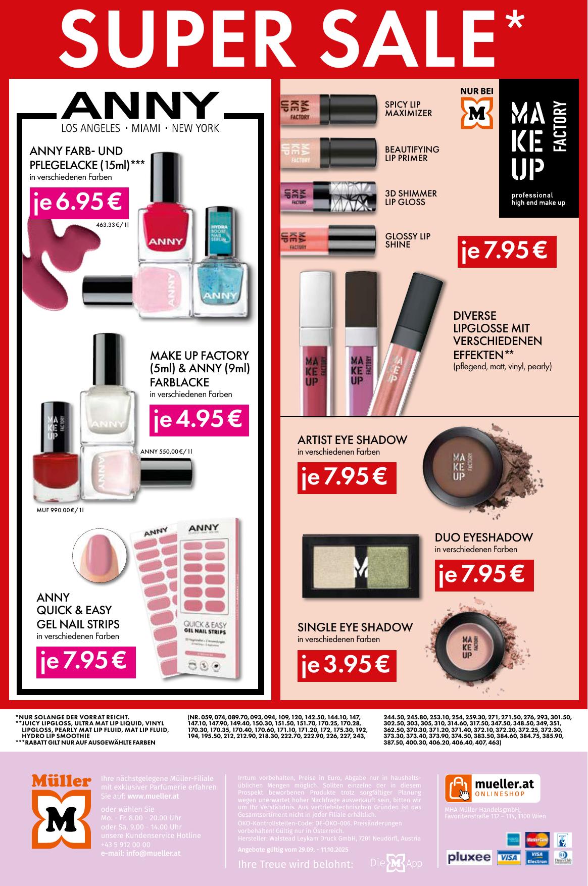 Müller Parfumerie flyer page