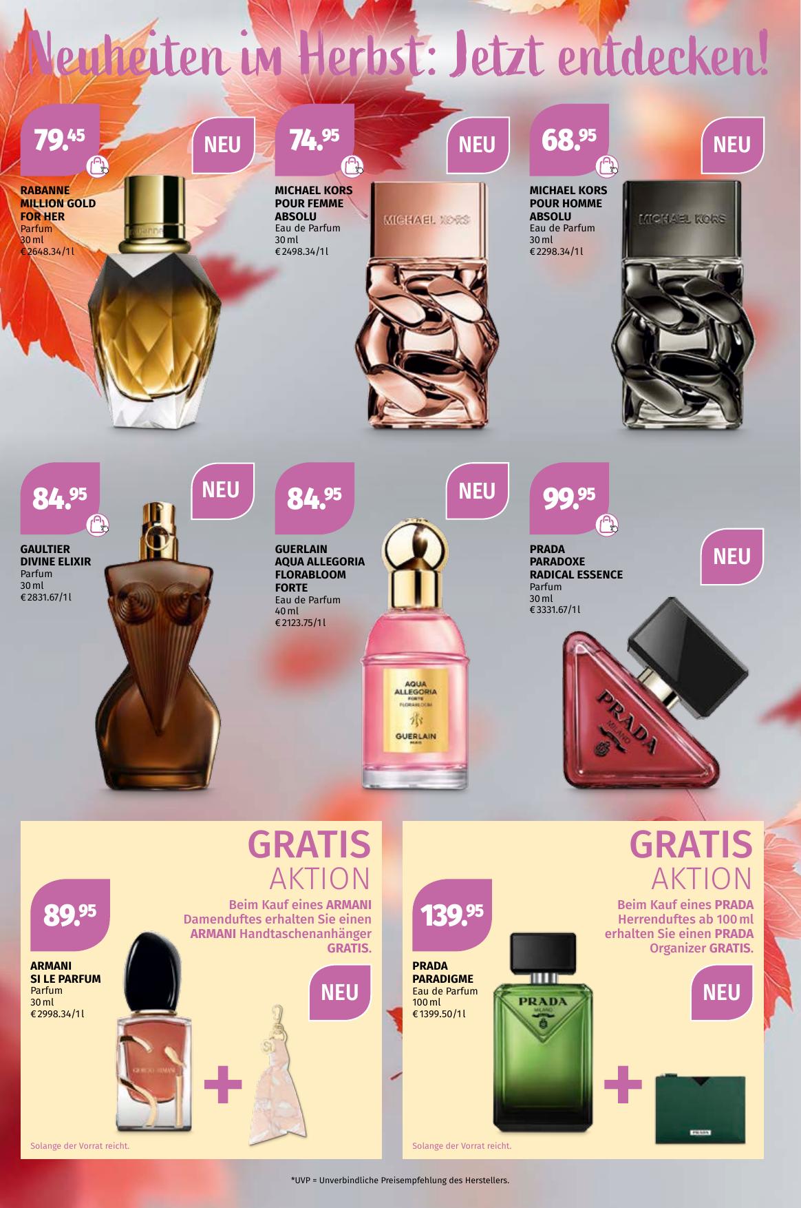 MÃ¼ller Parfumerie flyer page