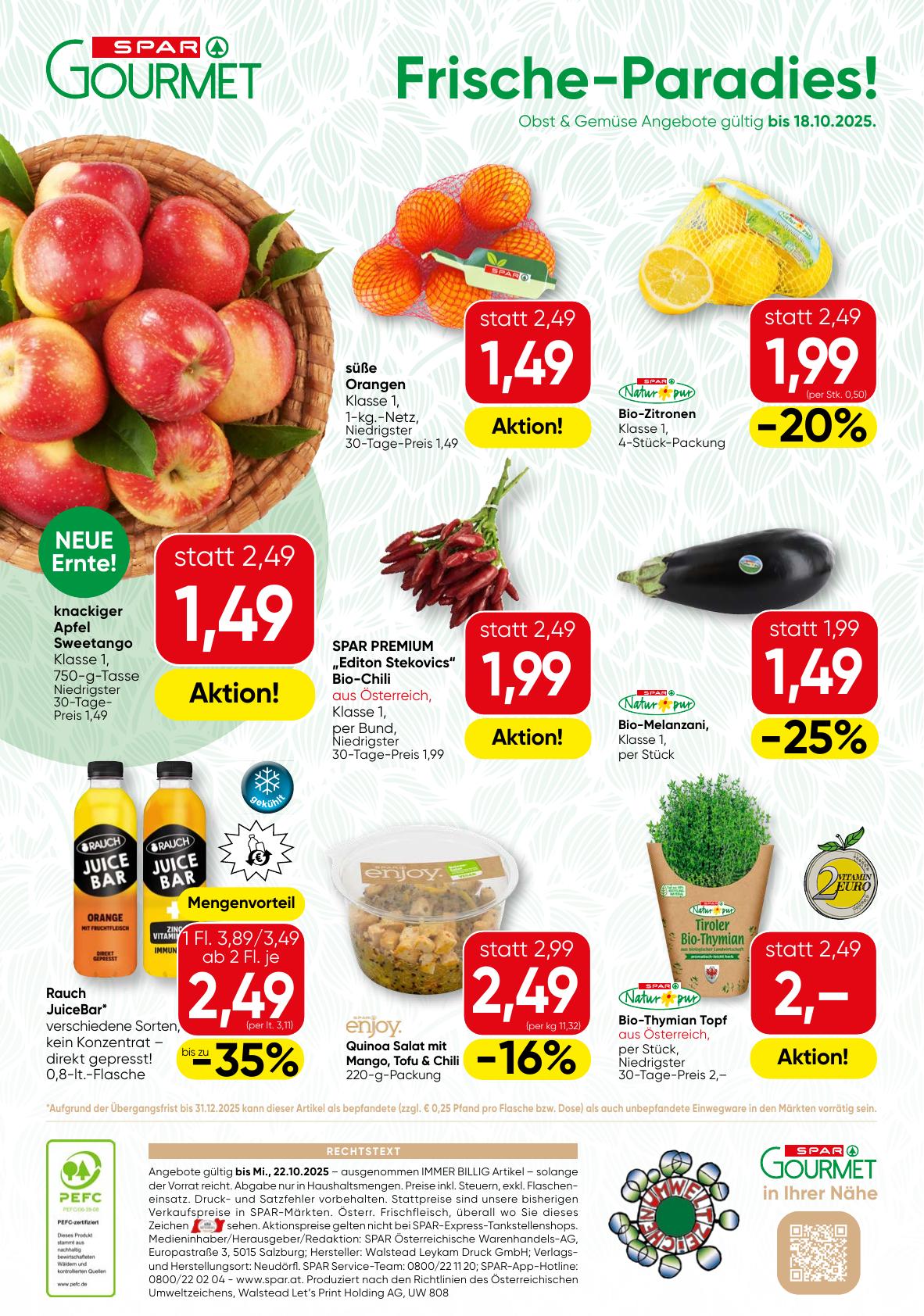 Spar Gourmet flyer page