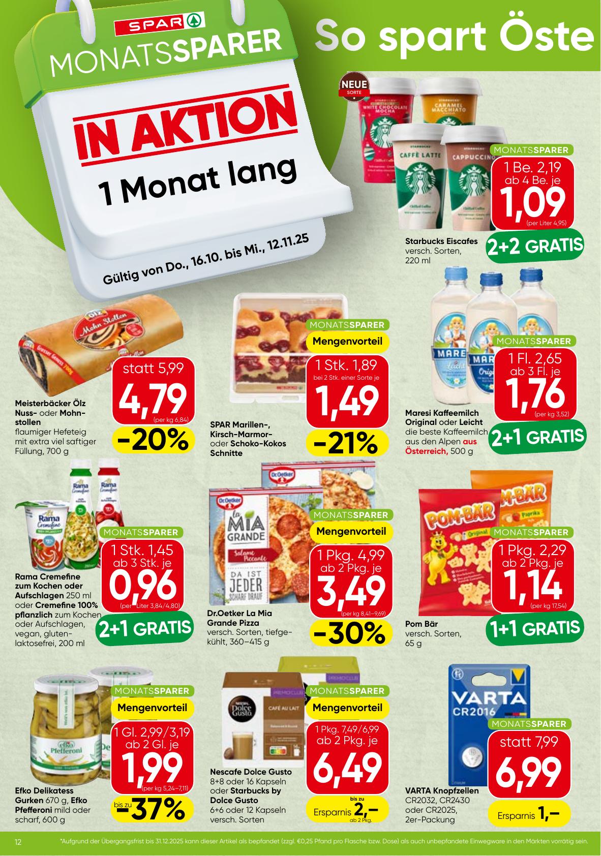 Spar Monatssparer flyer page