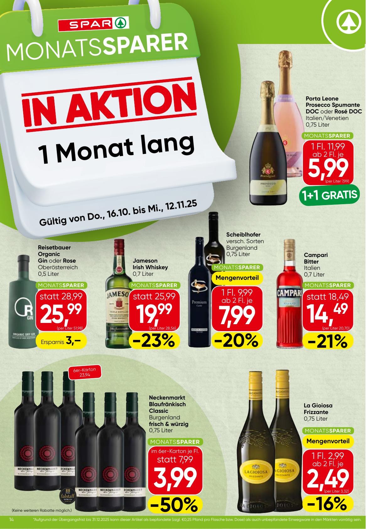 Spar Monatssparer flyer page