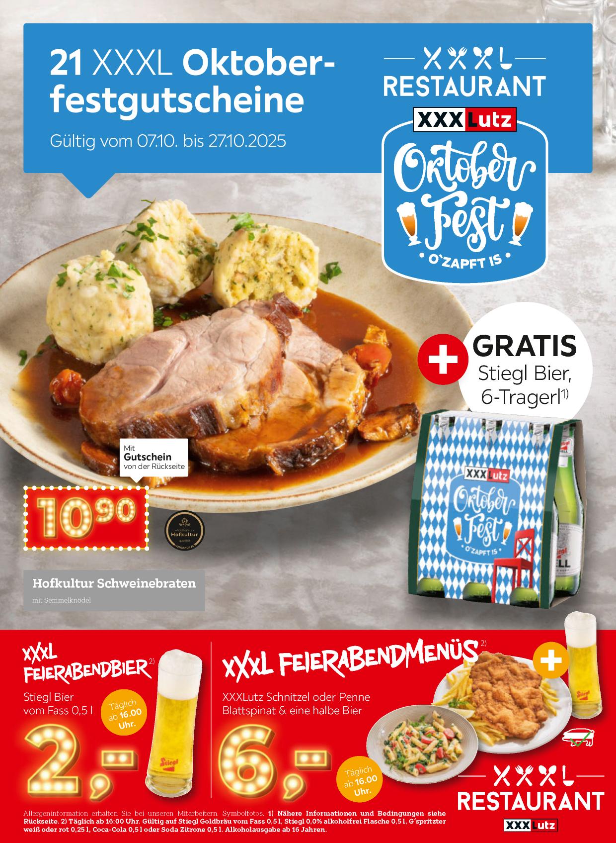 XXX Lutz Restaurant flyer page