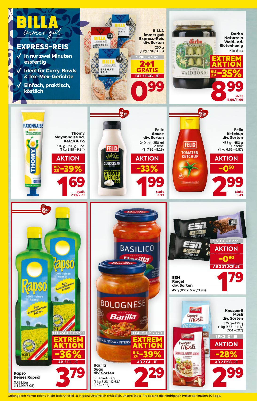 Billa flyer page
