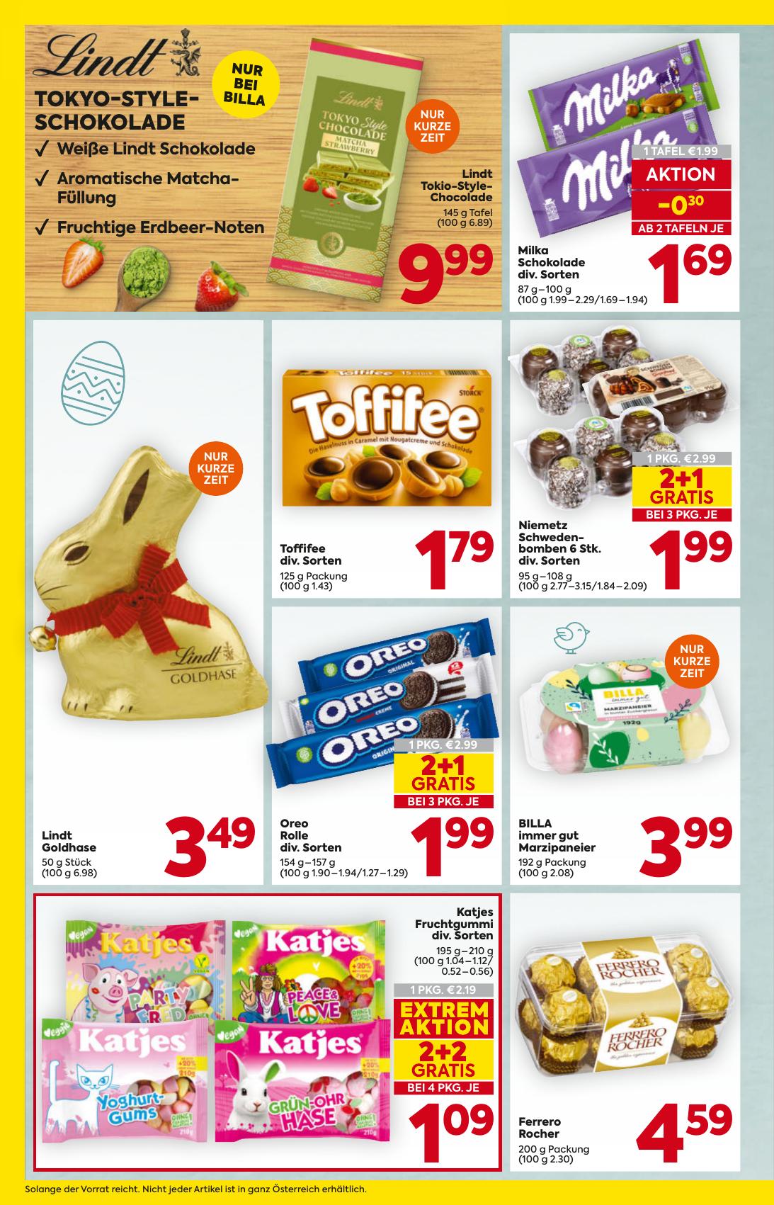 Billa flyer page