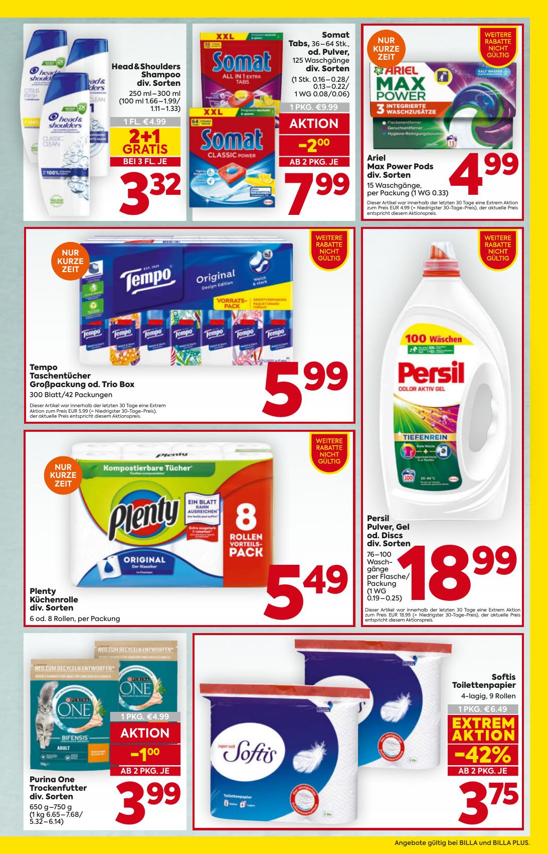 Billa flyer page