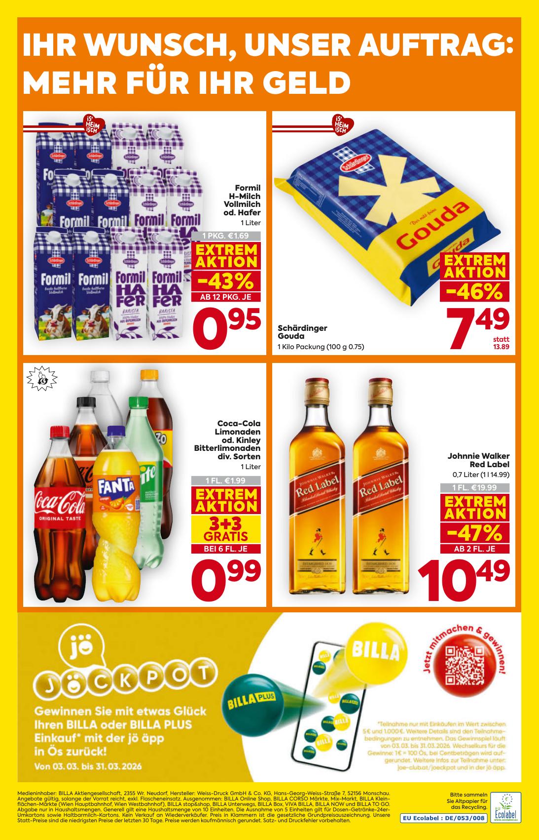 Billa flyer page
