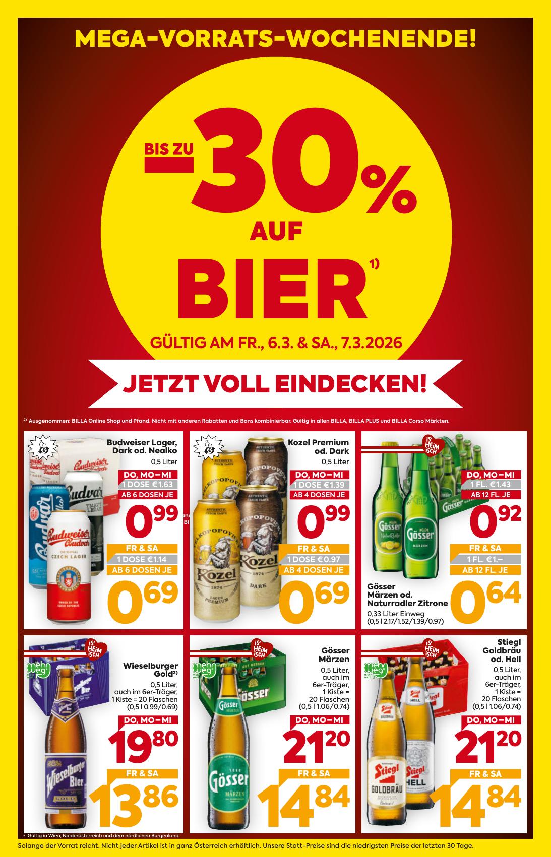 Billa flyer page