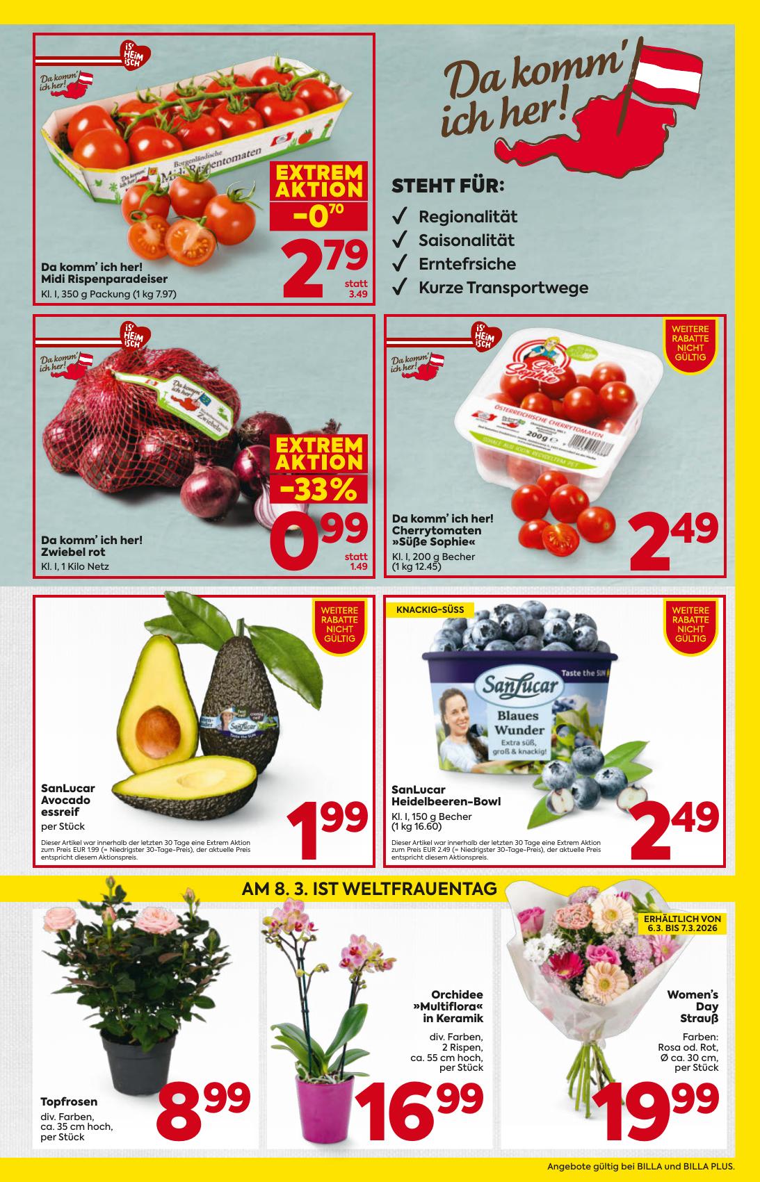 Billa flyer page