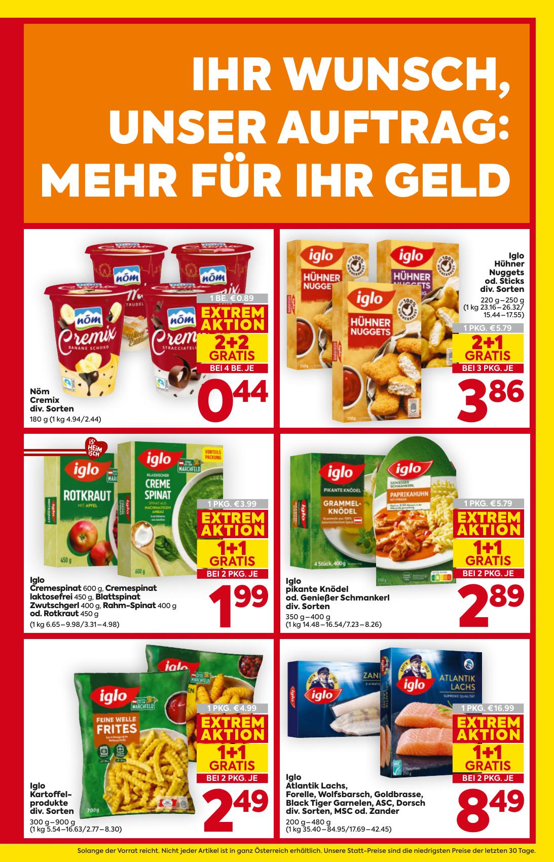Billa flyer page