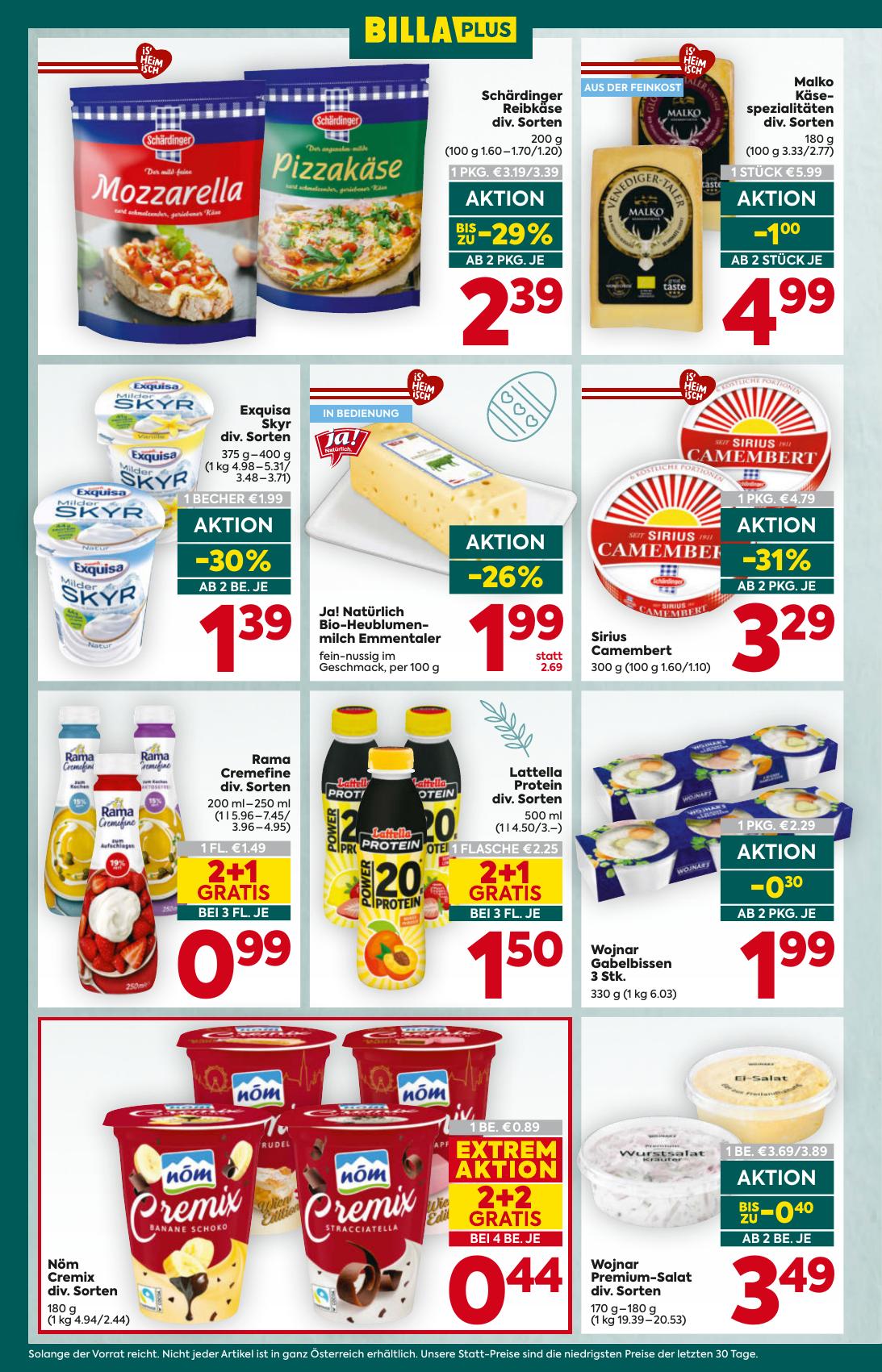 Billa Plus flyer page
