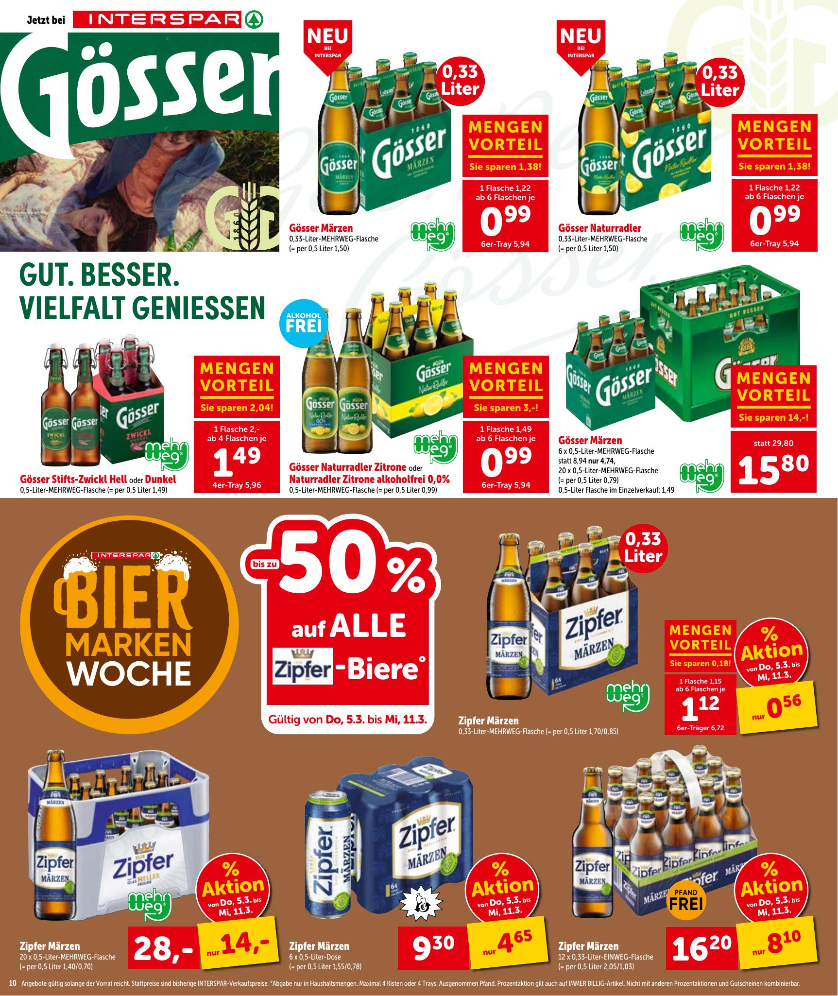 Interspar flyer page
